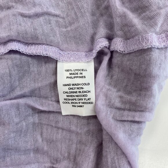 Express Womens Purple Sleeveless Drape Cowl Neck Top Two Layers Size S Small - Picture 9 of 11